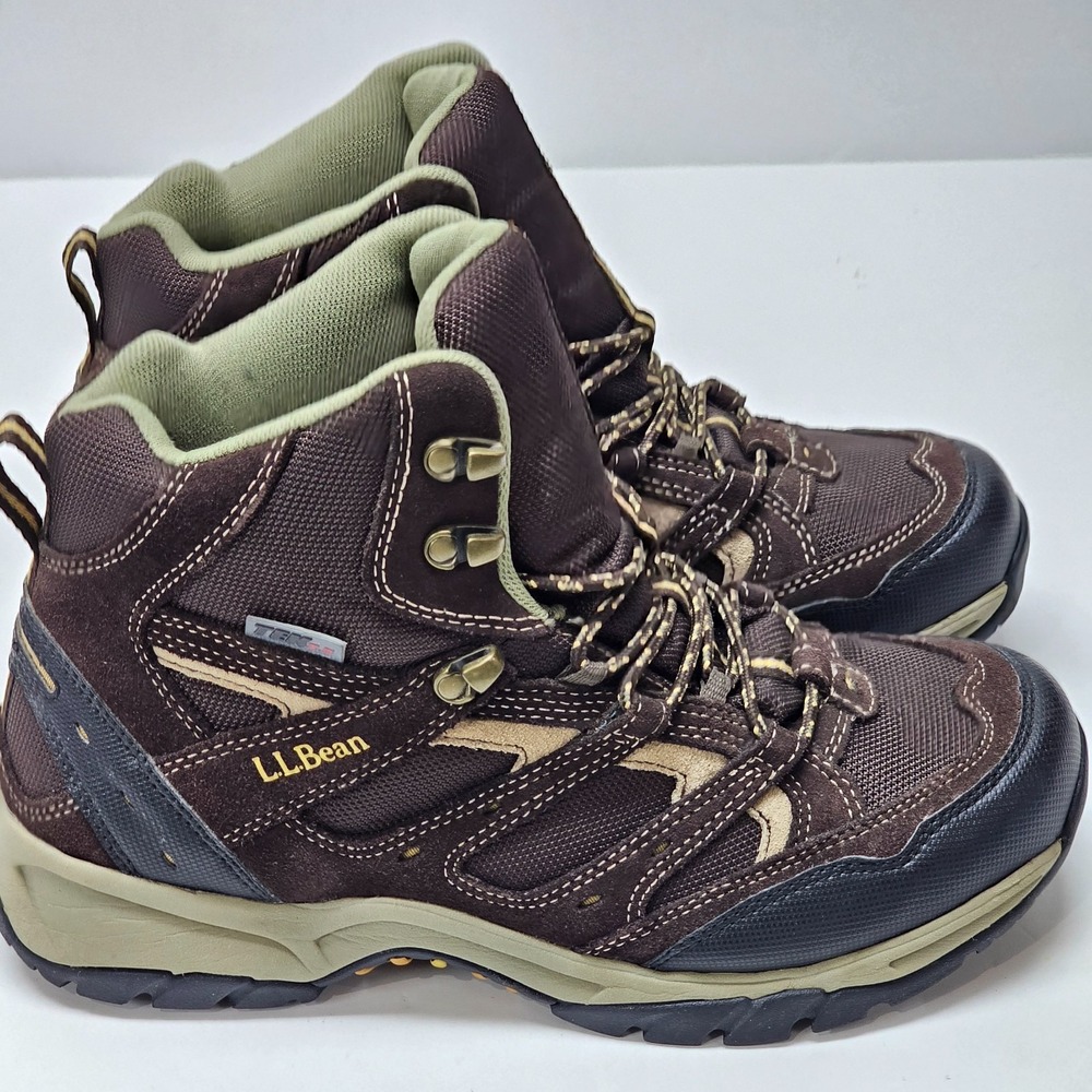 Men's LL Bean Tek 2.5 Waterproof Hiking Boots Brown suede 258495 Size 10M